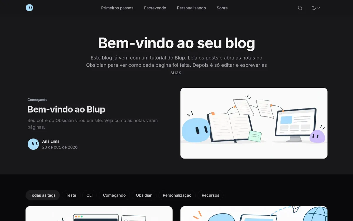 Mochi theme in dark mode
