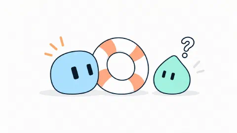 Blup with a life buoy